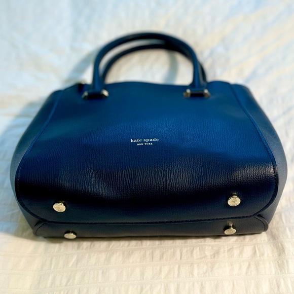 Kate Spade Sydney Small Double-Zip Blazer Blue Satchel Bag - Picture 5 of 16
